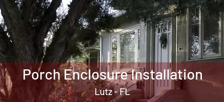  Porch Enclosure Installation Lutz - FL