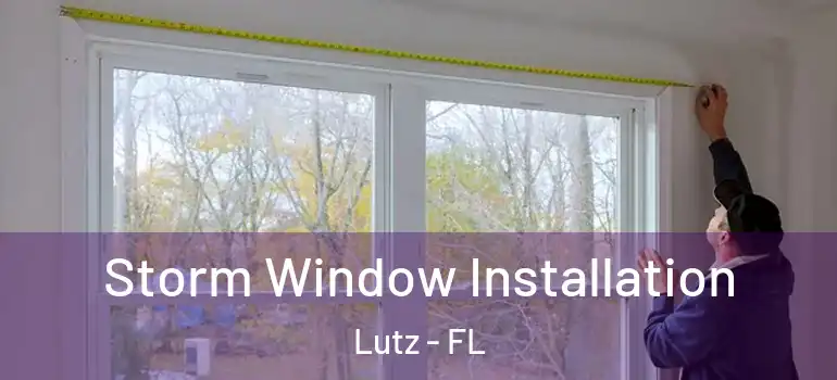  Storm Window Installation Lutz - FL